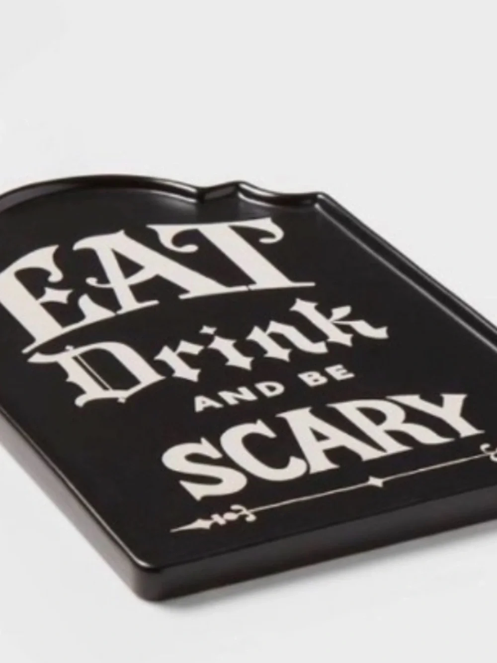 Threshold Halloween Stoneware Platter & Halloween tic tac toe set